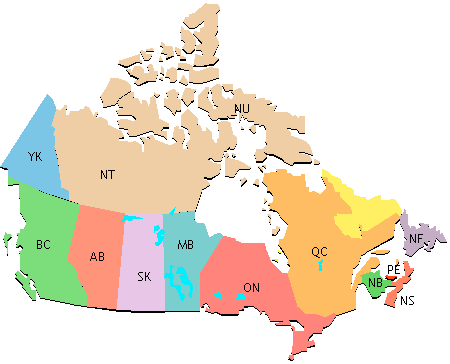 Canada Map - Bản đồ canada